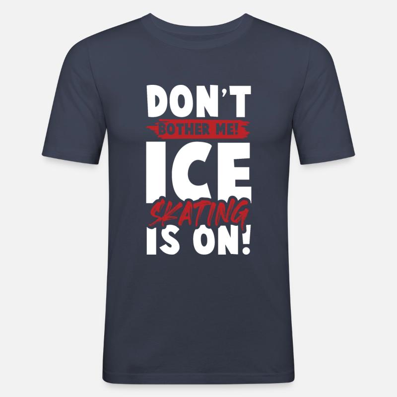 eislauf eisläufer - Männer Slim Fit T-Shirt - Navy