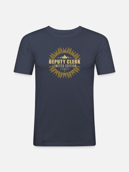Deputy Clerk - Männer Slim Fit T-Shirt - Navy