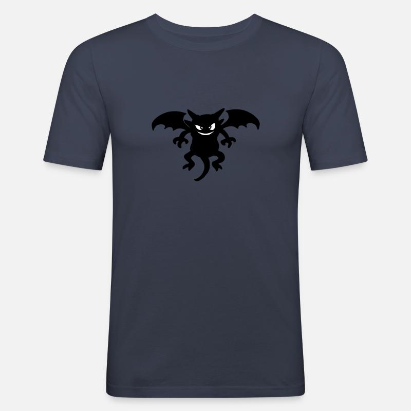 devil - Men's Slim Fit T-Shirt - navy