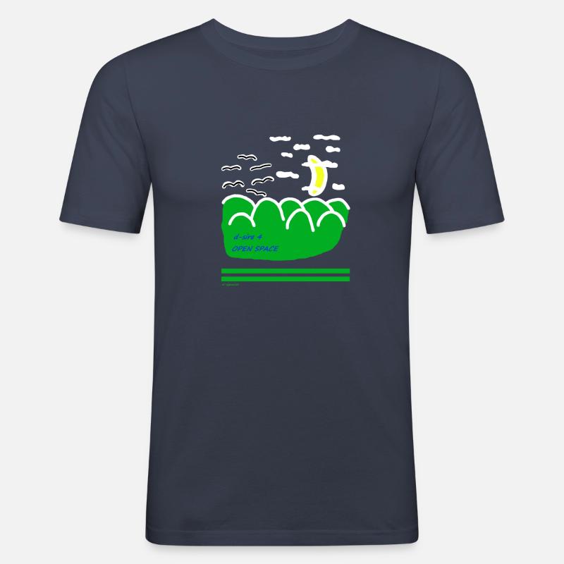 OpenSpace2 - Männer Slim Fit T-Shirt - Navy
