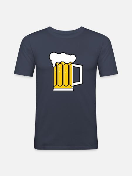Brancard - T-shirt près du corps Homme - bleu marine