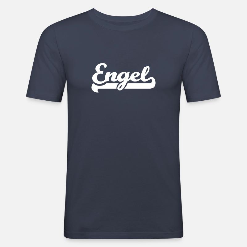 Engel - Männer Slim Fit T-Shirt - Navy