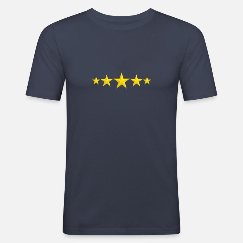 stella - Maglietta aderente da uomo - navy