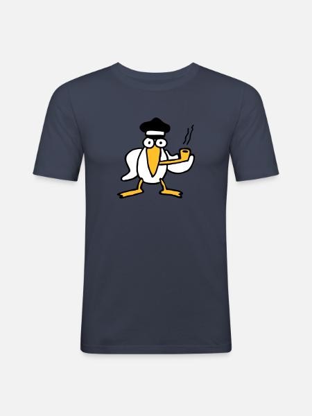kapitaen_moewe - Men's Slim Fit T-Shirt - navy