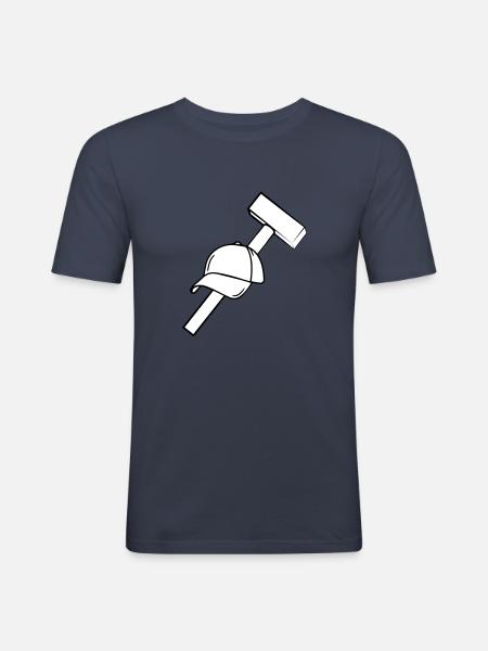 Blue Caps Mottek - Men's Slim Fit T-Shirt - navy