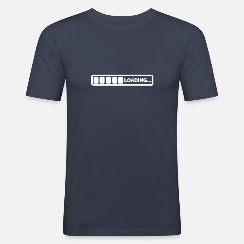 loading - Männer Slim Fit T-Shirt - Navy