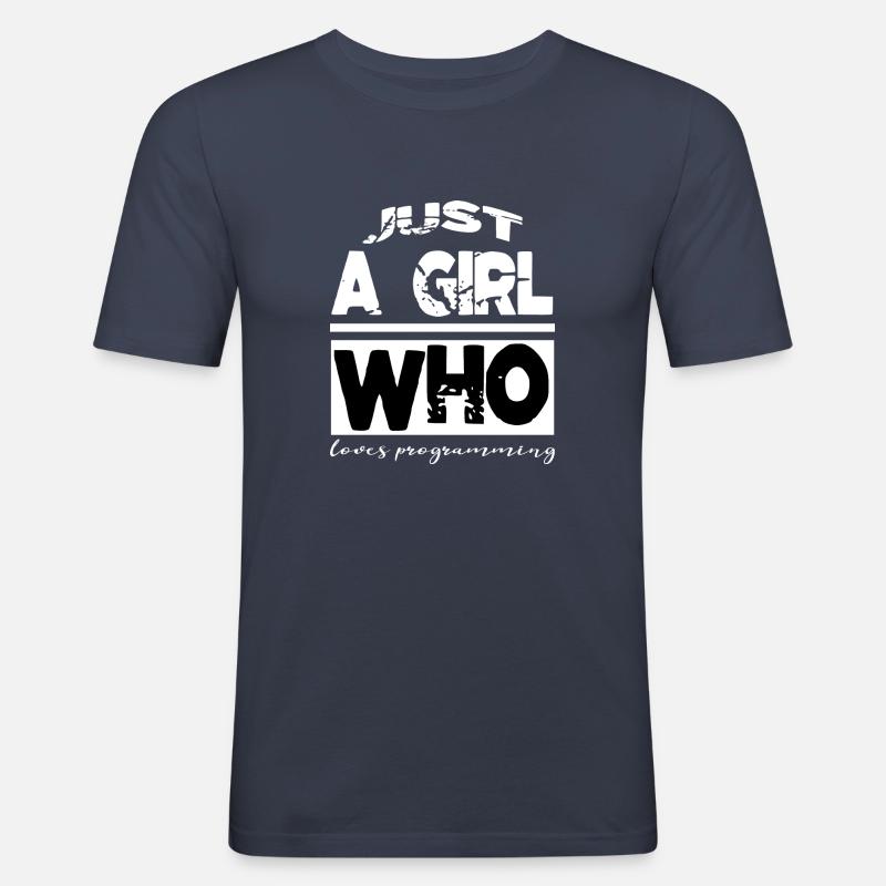 clinical informatics dad programmer - Men's Slim Fit T-Shirt - navy