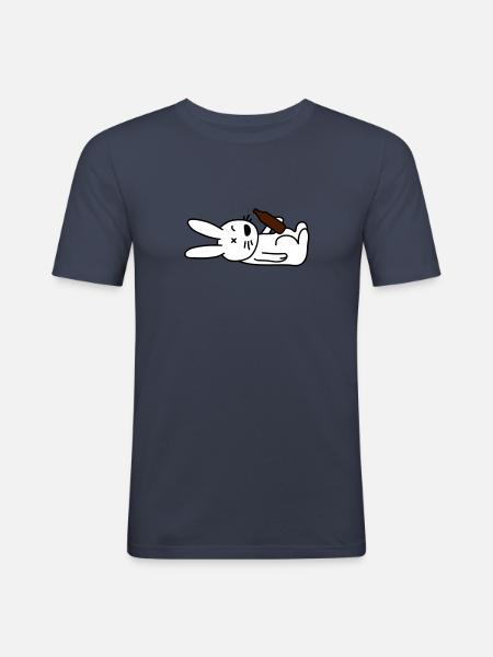 drunken_bunny - Men's Slim Fit T-Shirt - navy