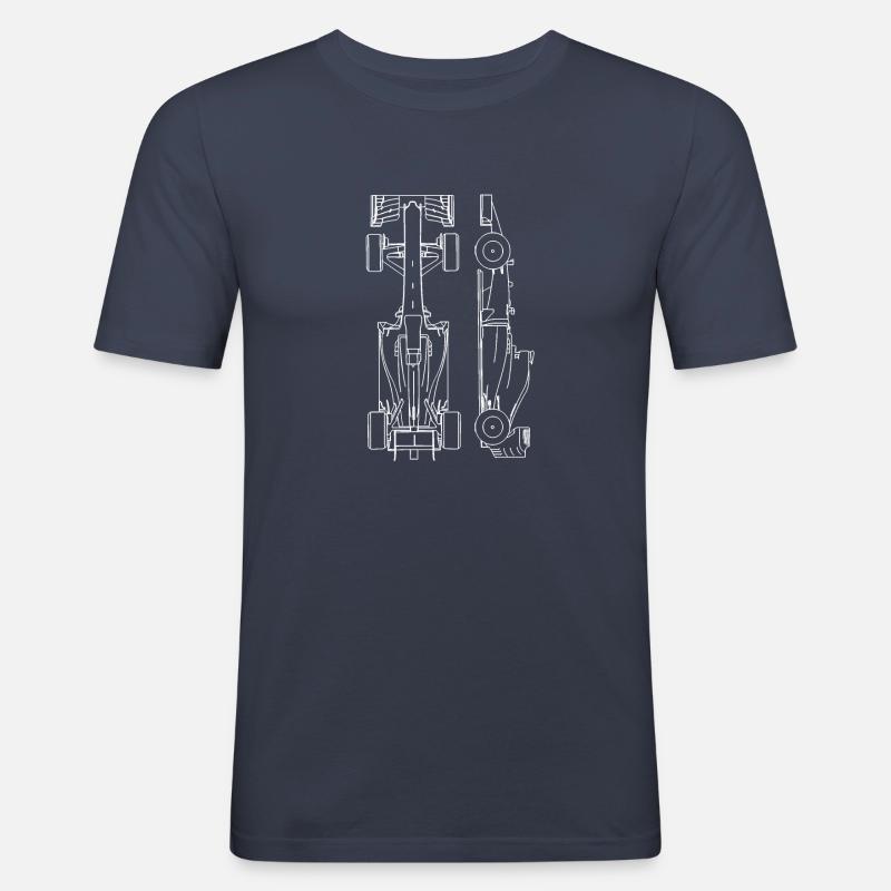 Motorsport - Männer Slim Fit T-Shirt - Navy