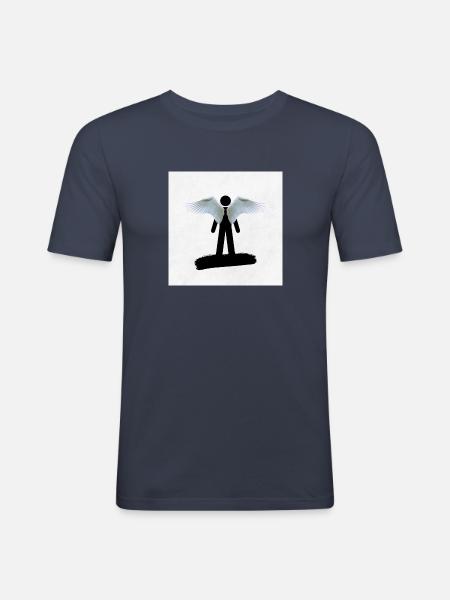 Angle 2nd Edition - Männer Slim Fit T-Shirt - Navy