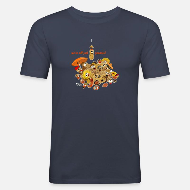 Peanuts! - Männer Slim Fit T-Shirt - Navy