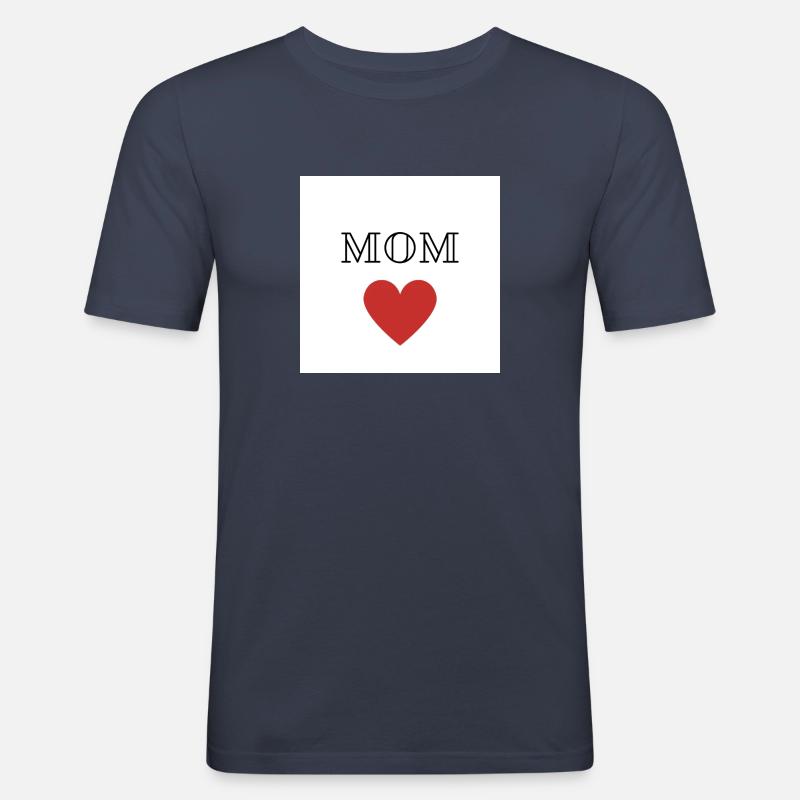 Mama - Männer Slim Fit T-Shirt - Navy