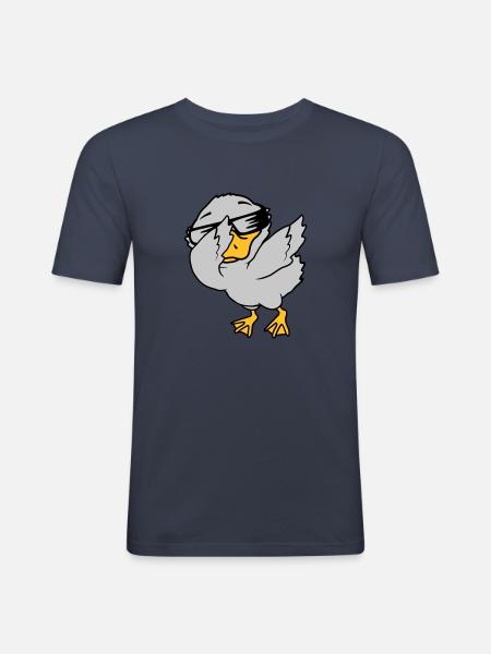 Dabbing Party Ducklings Cool - Men's Slim Fit T-Shirt - navy