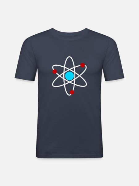 An Atom - Men's Slim Fit T-Shirt - navy