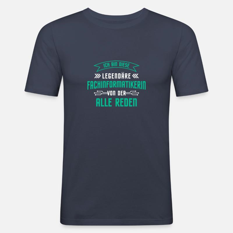 Programmiererin Software Entwicklerin Informatiker - Männer Slim Fit T-Shirt - Navy