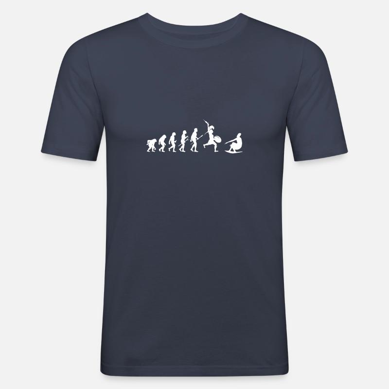 Kiwistar Spartan Sparta Evolution - Männer Slim Fit T-Shirt - Navy