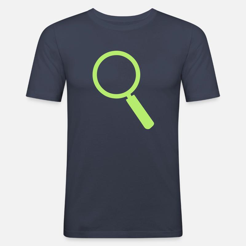 Lupe 401 - Männer Slim Fit T-Shirt - Navy