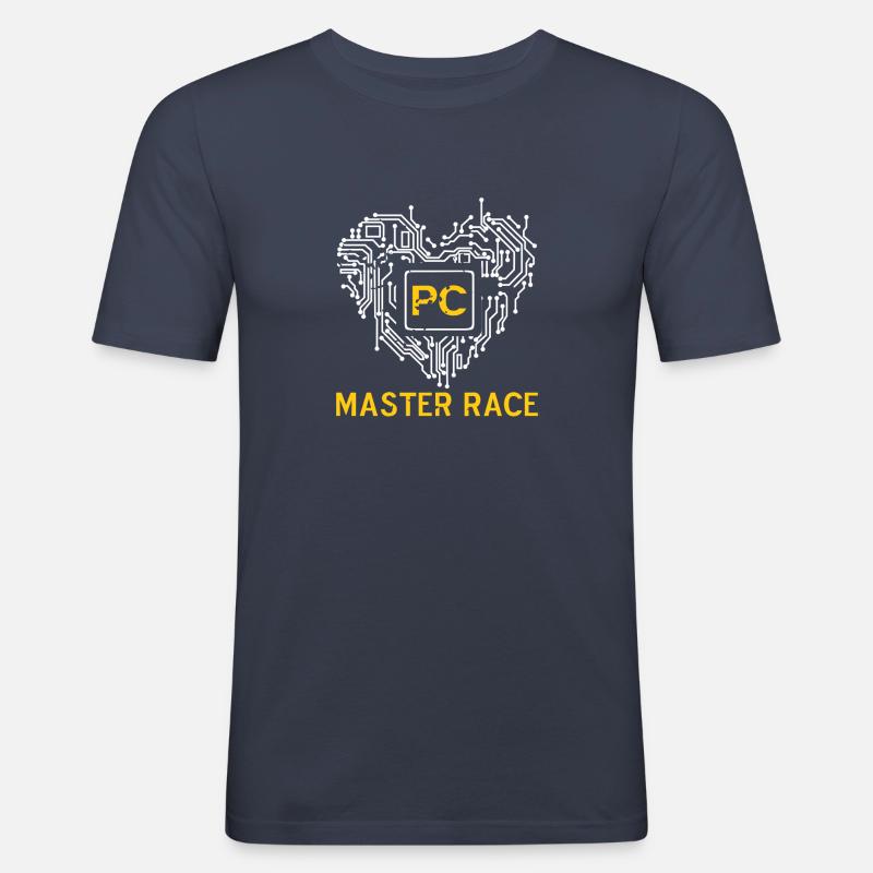Glorious PC Master Race - Männer Slim Fit T-Shirt - Navy
