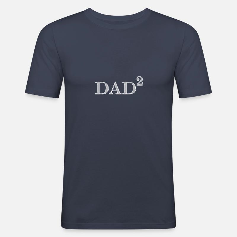 Dad2 - Männer Slim Fit T-Shirt - Navy