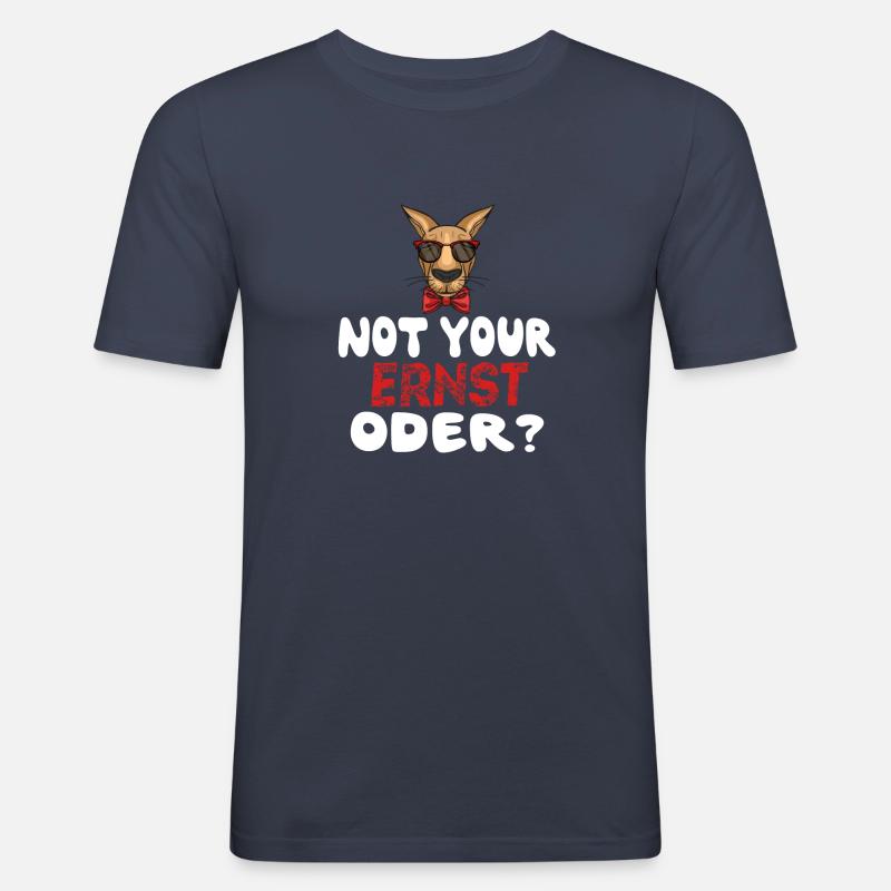 Not Your Ernst Oder? - Männer Slim Fit T-Shirt - Navy