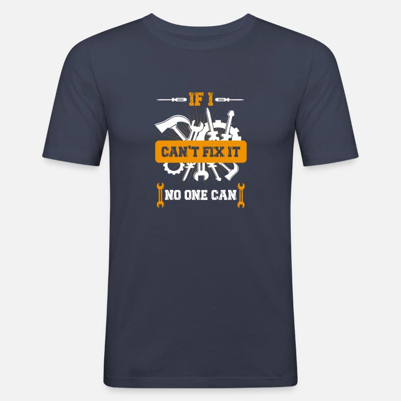Handwerker DIY - Männer Slim Fit T-Shirt - Navy