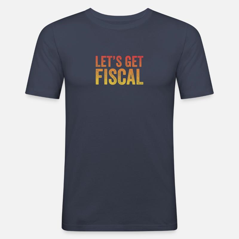 Obtenons un compte CPA comptable comptable fiscal - T-shirt près du corps Homme - bleu marine