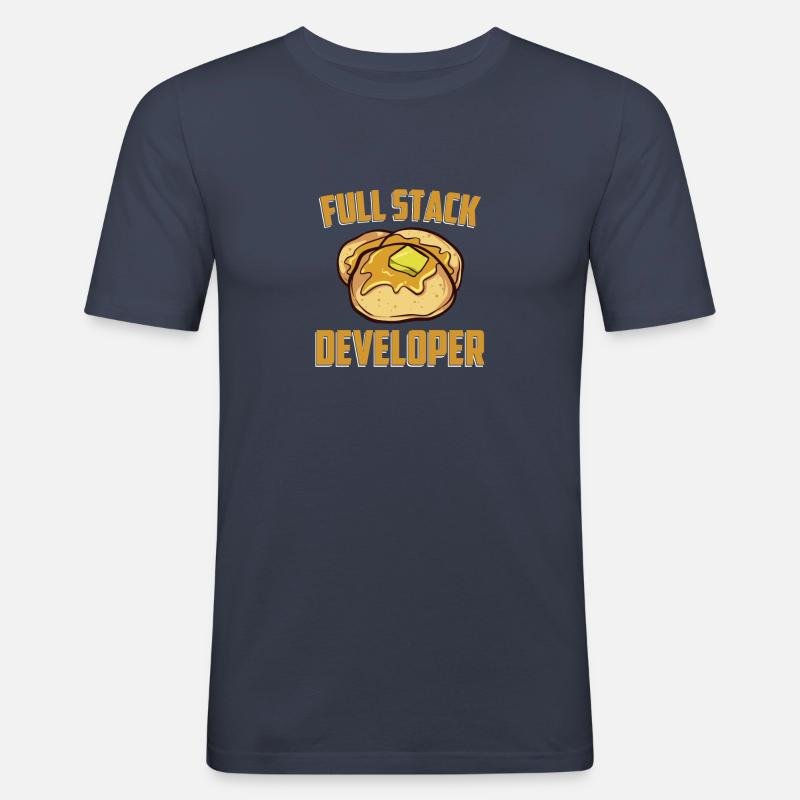 Full Stack Developer - Computer-Software-Programm - Männer Slim Fit T-Shirt - Navy