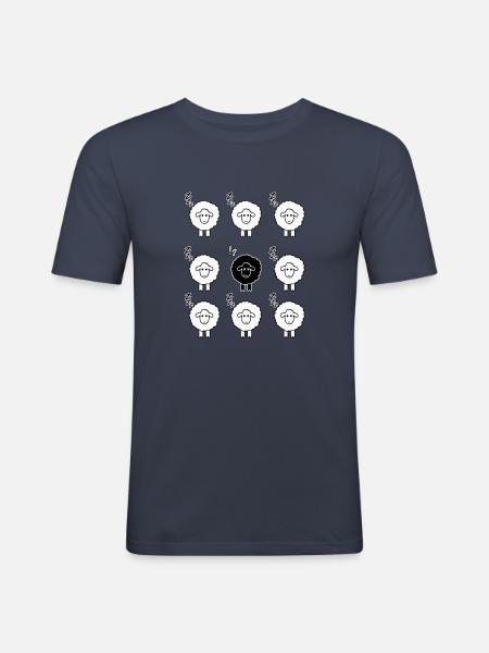 Black sheep - Men's Slim Fit T-Shirt - navy