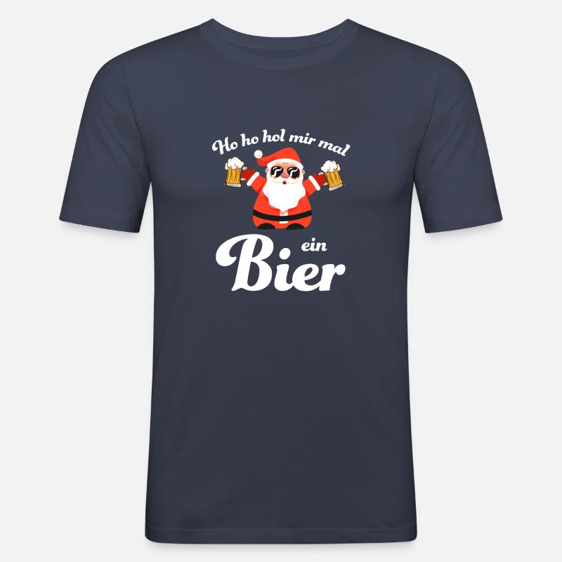 bier10 Zeichenfläche 1 - Männer Slim Fit T-Shirt - Navy