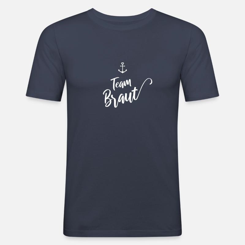 Team Braut - Männer Slim Fit T-Shirt - Navy