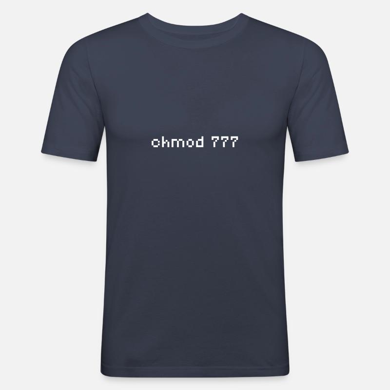 Linux - Amant Open Source - T-shirt près du corps Homme - bleu marine