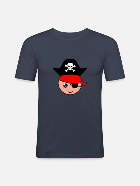 Child pirate - Men's Slim Fit T-Shirt - navy