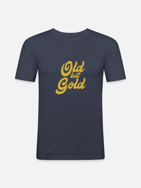 Old but gold - Men's Slim Fit T-Shirt - navy
