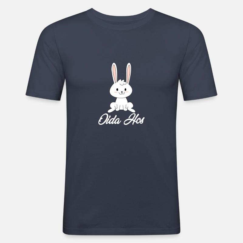 Oida Hos Viennese dialect - Men's Slim Fit T-Shirt - navy