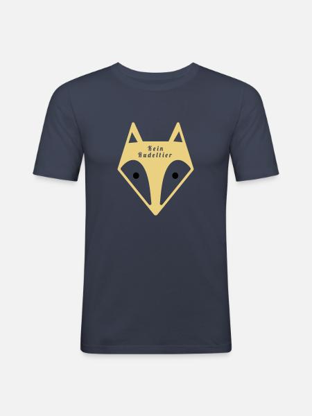Rudeltier - Männer Slim Fit T-Shirt - Navy
