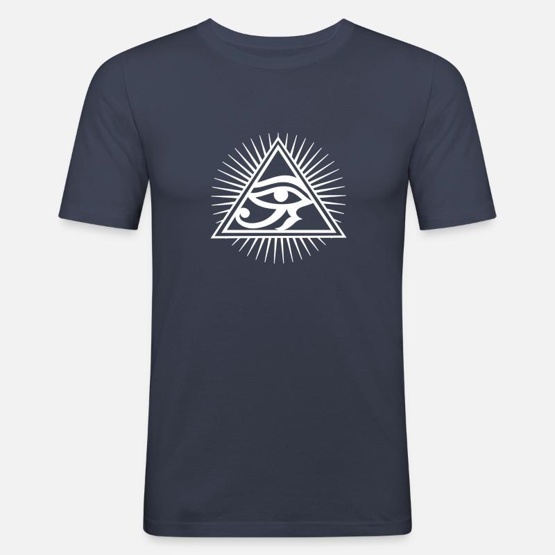 Illuminati - Männer Slim Fit T-Shirt - Navy