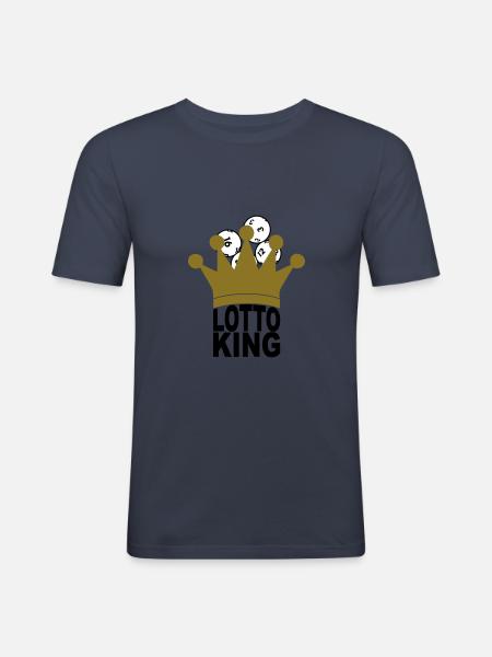Lotto King - Männer Slim Fit T-Shirt - Navy