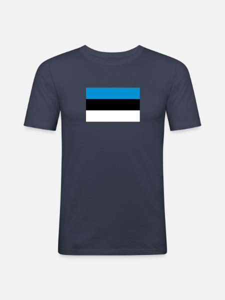 Estland - Männer Slim Fit T-Shirt - Navy