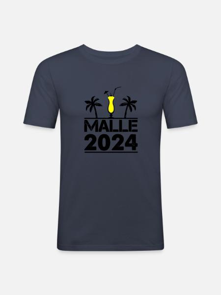 malle 2024 - Men's Slim Fit T-Shirt - navy