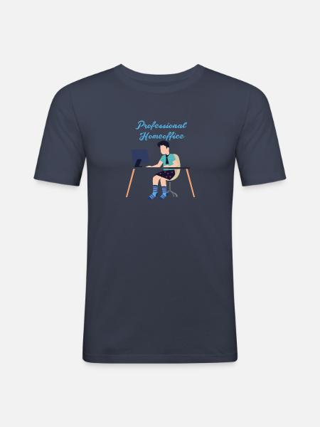 Professional,Home Office, Work,Office - Men's Slim Fit T-Shirt - navy