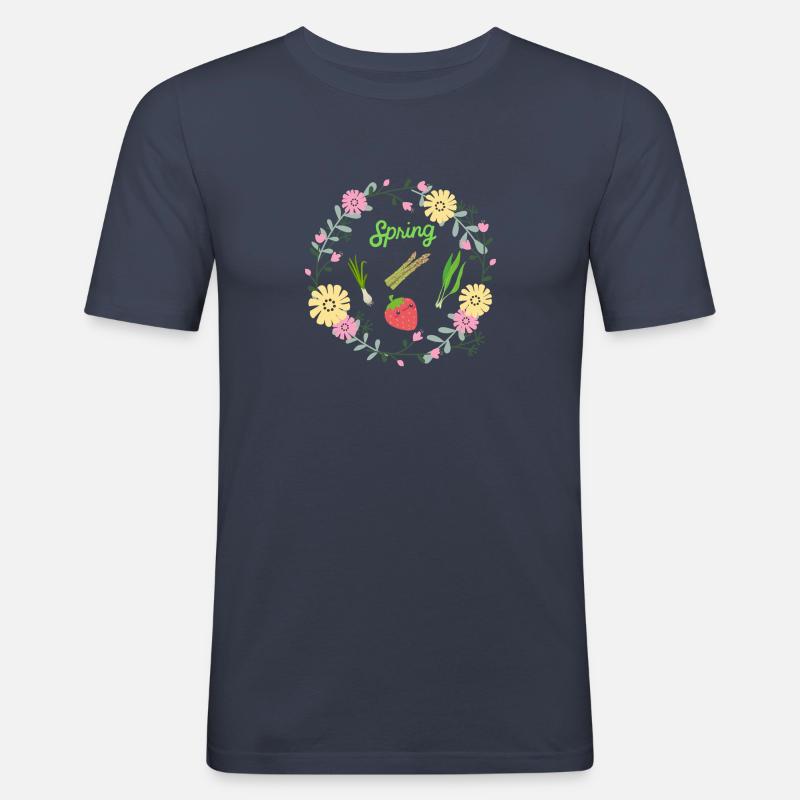 Spring - Männer Slim Fit T-Shirt - Navy