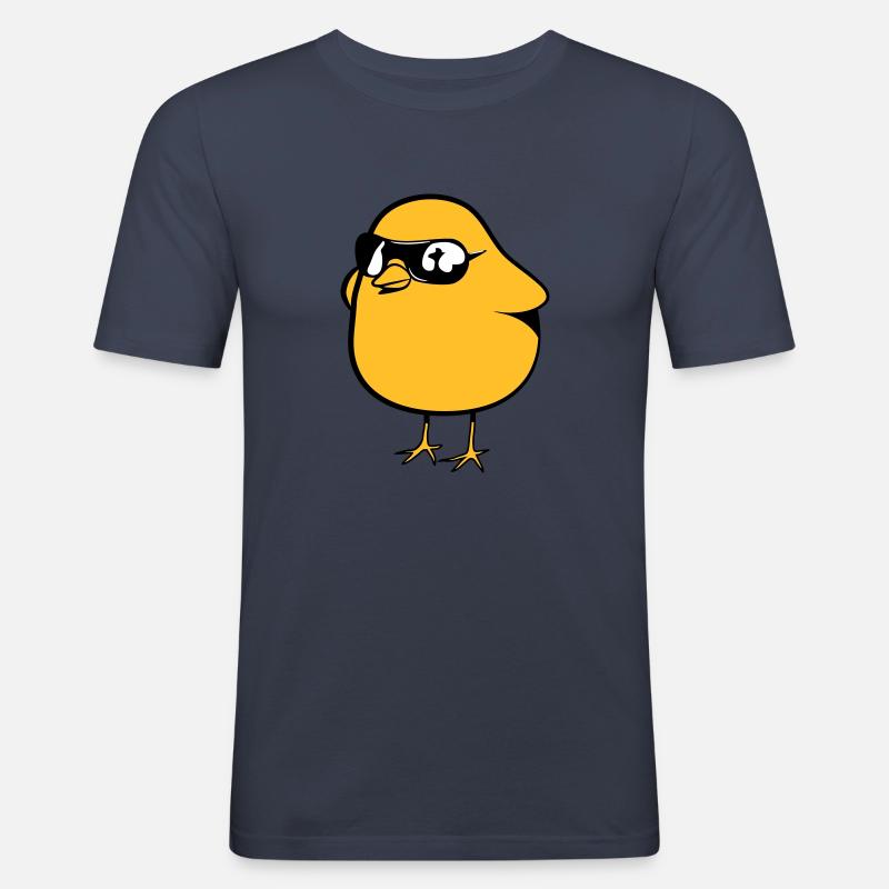 symbole douce poussin - T-shirt près du corps Homme - bleu marine