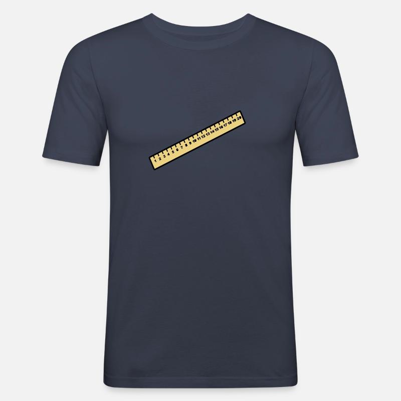 Ruler - Men's Slim Fit T-Shirt - navy