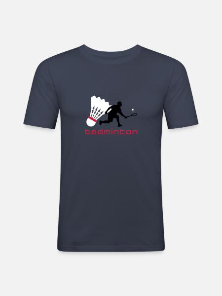 badminton_022011_y_3c - Men's Slim Fit T-Shirt - navy