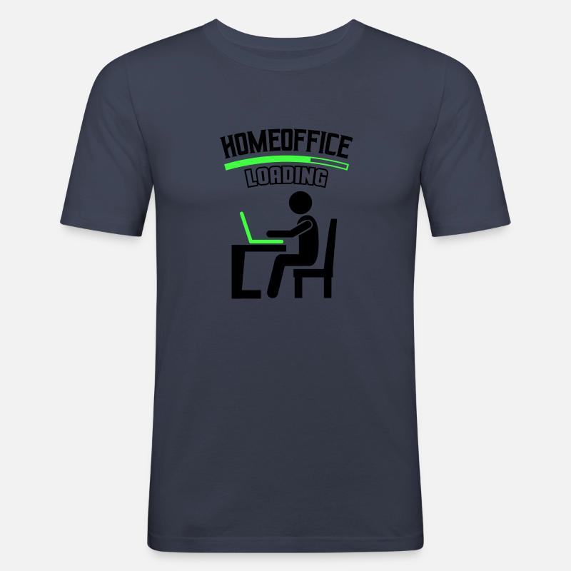 Arbeit Büro Homeoffice Loading - Männer Slim Fit T-Shirt - Navy