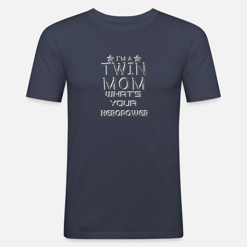 mutter - Männer Slim Fit T-Shirt - Navy