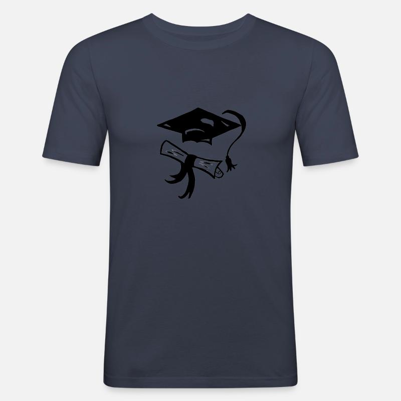 der Absolvent - Männer Slim Fit T-Shirt - Navy