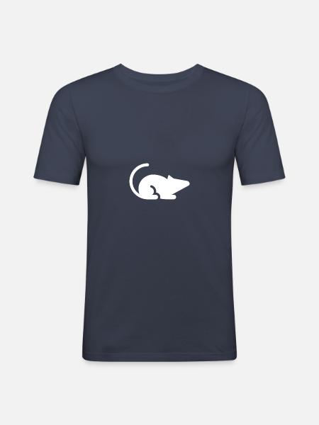 mouse - Men's Slim Fit T-Shirt - navy
