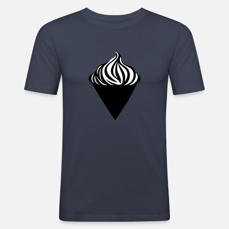 Eine leckere Waffel Eiscreme - Männer Slim Fit T-Shirt - Navy