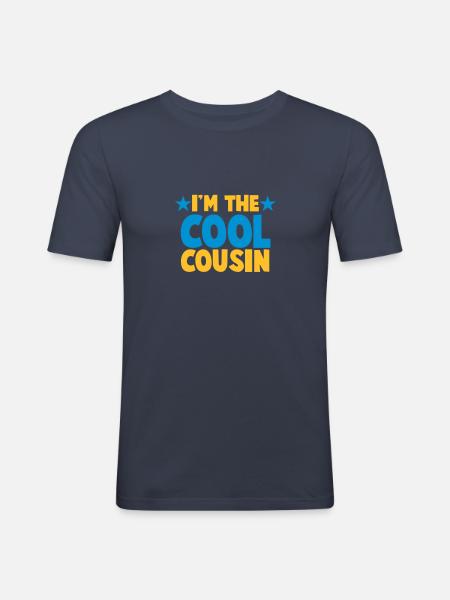 I'm the COOL Cousin! - Men's Slim Fit T-Shirt - navy